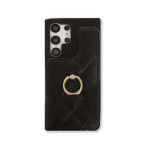 Samsung Phone Case With Card Holder And Strap ( Mirror )-BC25010 Burycase