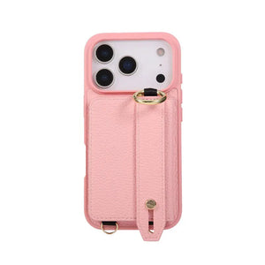 iPhone Case With Card Holder And Strap(With Holder)Black -BC25036 Burycase