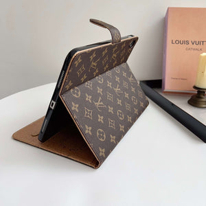 Stylish Leather Monogram iPad Case Small Printing-CYLV111
