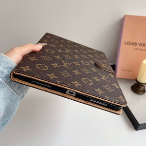 Stylish Leather Monogram iPad Case Small Printing-CYLV111