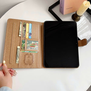 Stylish Leather Monogram iPad Case Small Printing-CYLV111