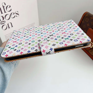 Refined Leather Monogram iPad Case Small Printing-CYLV109