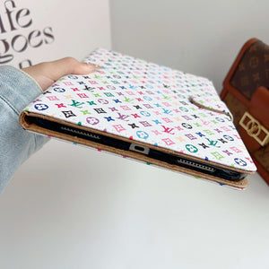 Refined Leather Monogram iPad Case Small Printing-CYLV109