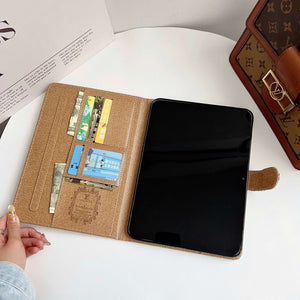 Refined Leather Monogram iPad Case Small Printing-CYLV109