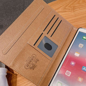 Premium Leather Monogram iPad Case Coffee-CYLV110