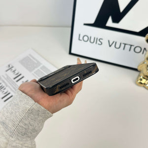 Classic Leather Monogram Magnetic iPhone Case(Compatible With Magsafe)For iPhone 17 Series-CYLV034