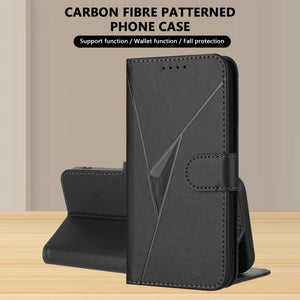 Leather iPhone Cases With Flip Wallet and Strap Black-BC25090 Burycase
