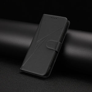 Leather iPhone Cases With Flip Wallet and Strap Black-BC25090 Burycase