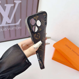 Premium Leather Monogram iPhone Case (Magsafe) For iPhone 17 Series-CYLV059