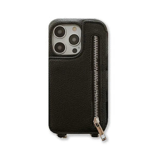Classic Leather iPhone Case With Zip Wallet And Strap-BC25002 Burycase