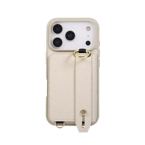 iPhone Case With Card Holder And Strap（With Holder）Black -BC25036 Burycase