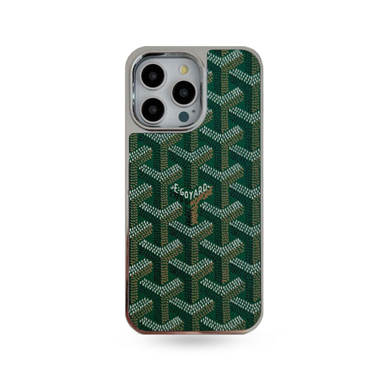 GD iPhone Case Leather Green-DDK240606
