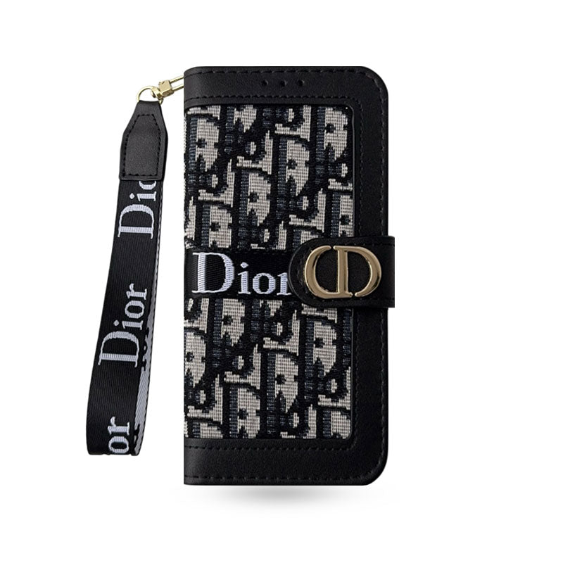 CD iPhone Case With Card Holder And Wrist Strap-CFW251104