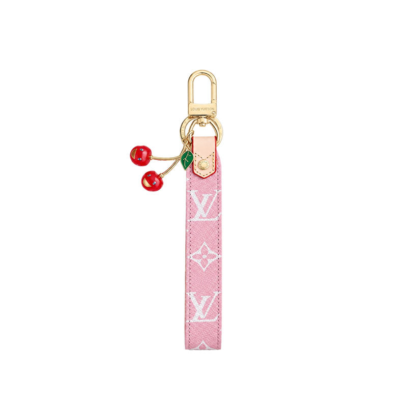 Monogram Colored Leather Key Strap-LA260040