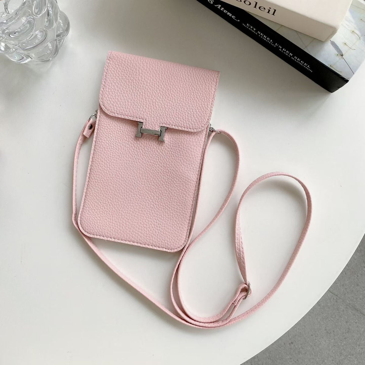 Elegant Leather H Phone Purse-BC260001